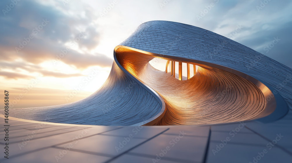 Poster a stunning 4k 3d background showcasing sound wave structures with realistic textures and a captivati