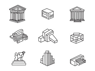 Fintech Line Art for Digital Finance and Innovation