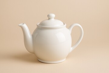 White Ceramic Teapot - Kitchenware Still Life