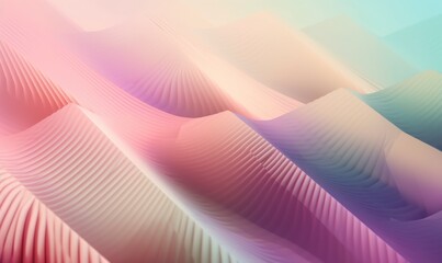 Abstract Wavy Pattern with Soft Pastel Colors and Smooth Textures