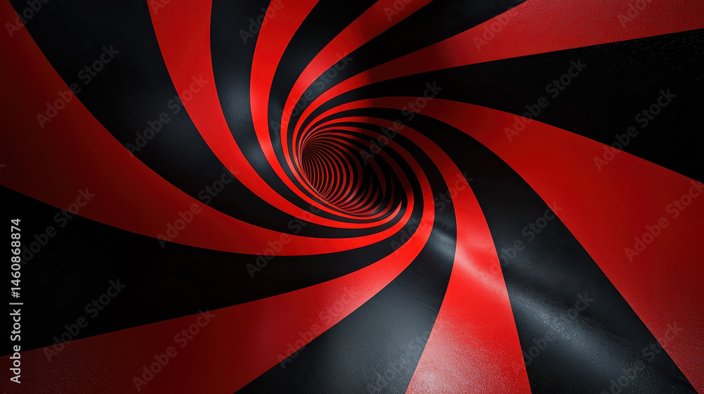Poster a realistic 4k spiraled side view showcases a mesmerizing 3d background with dynamically twisting re