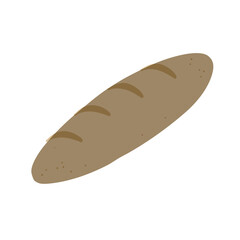 バケットのシンプルな手描きカラーイラスト