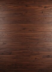 Naklejka premium Deep brown wood background, smooth surface, subtle sheen, minimal, interior