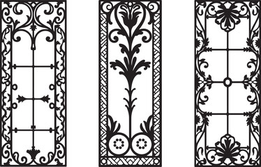 Vintage Ornamental Frame Designs – EPS SVG DXF Files

