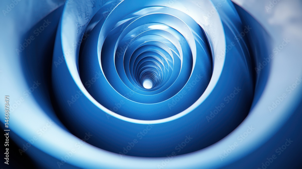 Poster a captivating 3d spiral background with realistic depth appears from a side angle in stunning 4k res