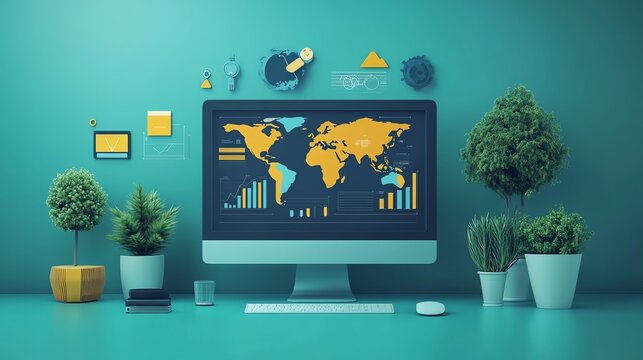 Engaging animated infographics that enhance video content, visually representing data for clearer understanding and viewer retention.