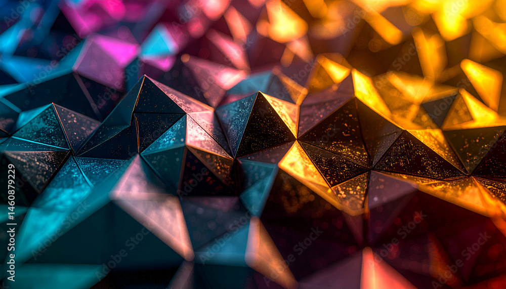Poster abstract geometric triangle pattern background