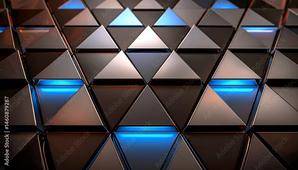 Poster abstract geometric triangle pattern background