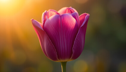 pink tulip in the garden