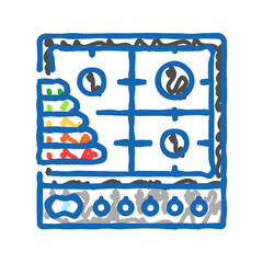 cooking energy efficient icon doodle illustration