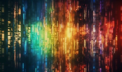Fototapeta premium Vibrant Abstract Background with Colorful Vertical Stripes of Light