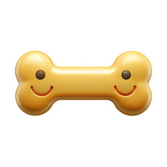 Dog Bone Emoji Illustration