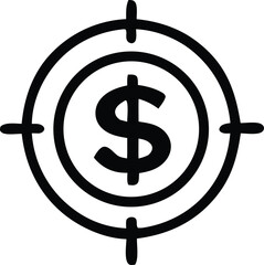 A 3d gold dollar symbol, an icon representing USA currency and financial wealth, is set against a clean white background for business and design