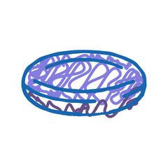 worry stones fidget toy icon doodle illustration