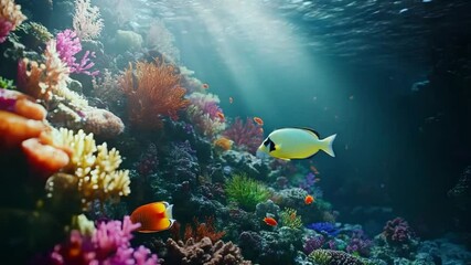 Vibrant Coral Reef Underwater Scene. (5)