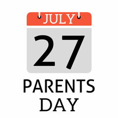 national parents day background, holiday concept background template