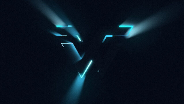 Outline Glow Light Horizontal Logo Reveal AET 258