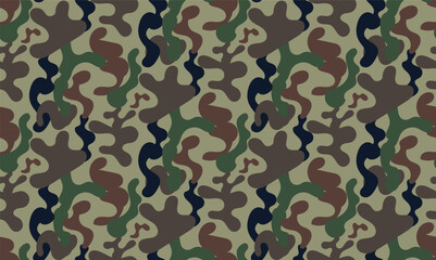 Abstract Camouflage Pattern in Earthy Tones