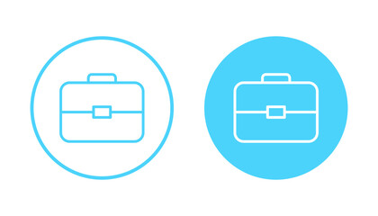 Briefcase icon vector. suitcase sign and symbol. luggage symbol.
