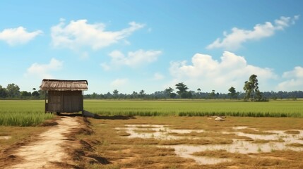 Paddy field landscape