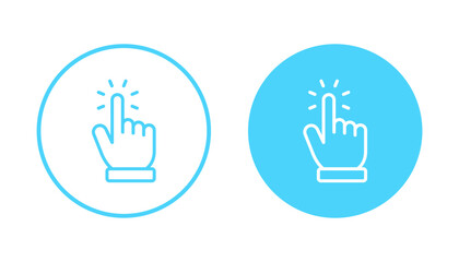 Hand cursor icon vector. cursor sign and symbol. hand cursor icon clik