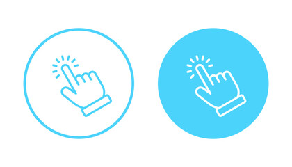 Hand click icon vector. pointer sign and symbol. hand cursor icon