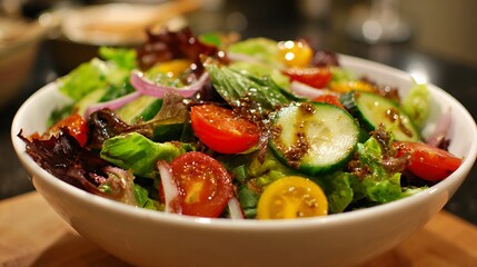 彩り豊かなフレッシュサラダ　Colorful Fresh Garden Salad