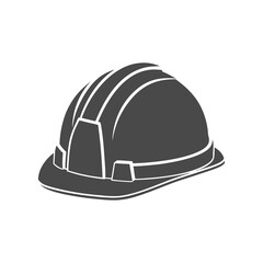 construction hard hat icon in dark gray