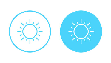Sun icon vector. Brightness sign and symbol