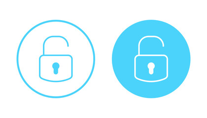 Unlock icon vector. Unlock sign and symbol. unlocked padlock icon
