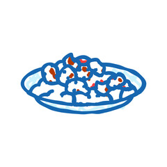 bok choy chinese cuisine icon doodle illustration