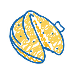 sesame chicken chinese cuisine icon doodle illustration