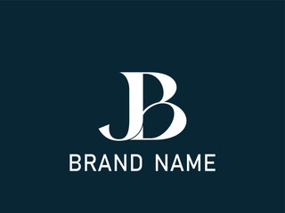 BJ white letter with media icon. BJ letter logo design . Initial letter BJ monogram logo. BJ logo.