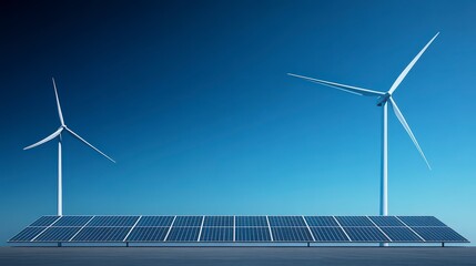 Clean Energy  Solar Panels   Wind Turbines  Renewable Power