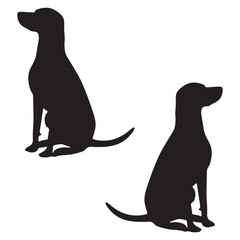 Dogs silhouette, Dogs vector, Dogs illustration, silhouette, set icon, silhouette, Dogs