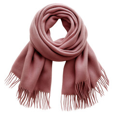 Dusty rose scarf winter fashion accessory women's cozy neckwear fringe detail soft warm stylish...