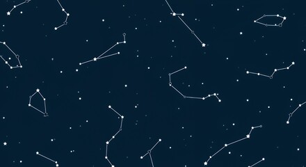 Celestial Night Sky: A Constellation Pattern