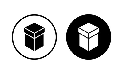 Box icon vector illustration. box sign and symbol, parcel, package
