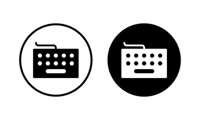 Keyboard icon vector illustration. keyboard sign and symbol