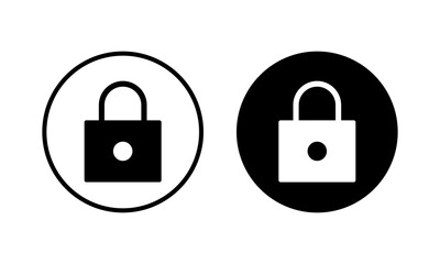 Lock icon vector illustration. Padlock sign and symbol. Encryption icon. Security symbol