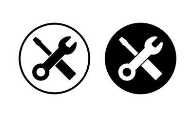 Repair tools icon vector illustration. tool sign and symbol. setting icon. Wrench and screwdriver. Service