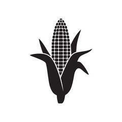 Corn silhouette vector icon design