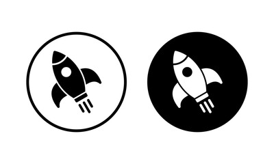 Rocket icon vector illustration. Startup sign and symbol. rocket launcher icon