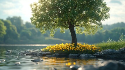 tree in the water