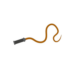 Cowboy whip icon. Vector illustration 