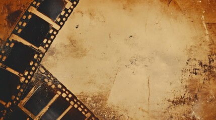 Obraz premium Aged strip on vintage paper texture.