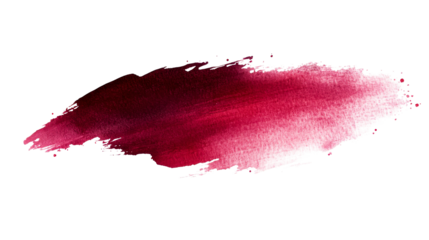 Watercolor Paint Splash Texture with Gradients, cut out transparent