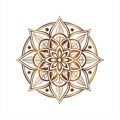 Elegant Islamic Mandala Design Transparent Floral Pattern for Premium Invitation Templates
