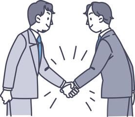 握手をするビジネスマン
