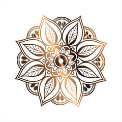 Elegant Islamic Mandala Design Transparent Floral Pattern for Premium Invitation Templates